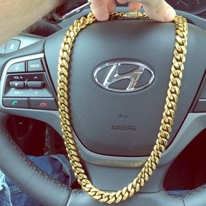 Gold Cuban link chain